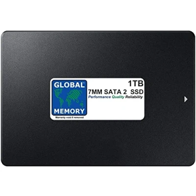 Image of GLOBAL MEMORY 1TB 7MM 2.5&quot; SATA 2 SOLID STATE DRIVE (SSD) FOR MACBOOK PRO NON RETINA (2006 2007 2008 2009 2010)