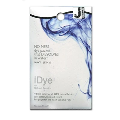 Image of Jacquard iDye Navy Fabric Dye for Textiles Using Natural Fibres14g No Mess Packet