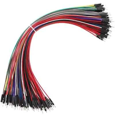 Image of Breadboard Jumper Wires 20AWG, Bestlus Exclusives Male to Cable M 30CM 10 Colors Pack of 120 Square Head 0.1&#039;&#039; (12&#039;&#039;, M/M)