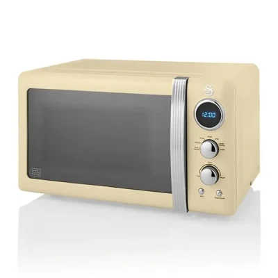 Image of Swan SM22030LCN 20L Solo microwave 800W Cream