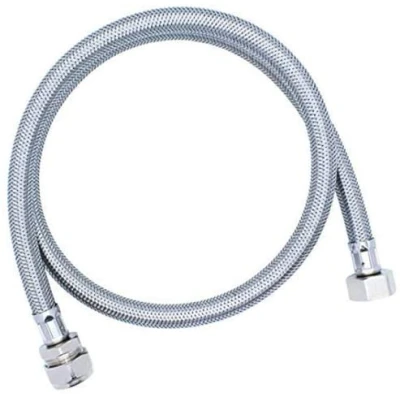 Image of 15mm x 1/2&quot; BSP Flexible Braided Hose Tap Flex Connector 900mm Extra Long