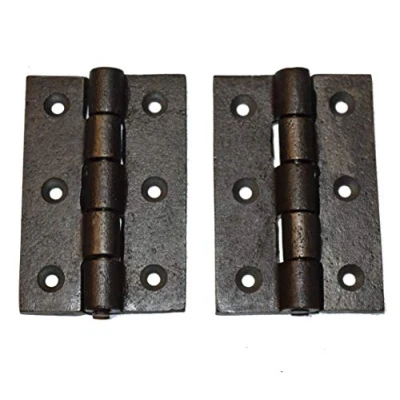 Image of A Pair Of 3 x 2 1/4 Butt Hinges in Cast Iron by OriginalForgery