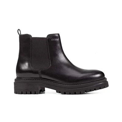 Image of Geox Women&#039;s D Iridea Ankle Boots, Black, 7.5 UK