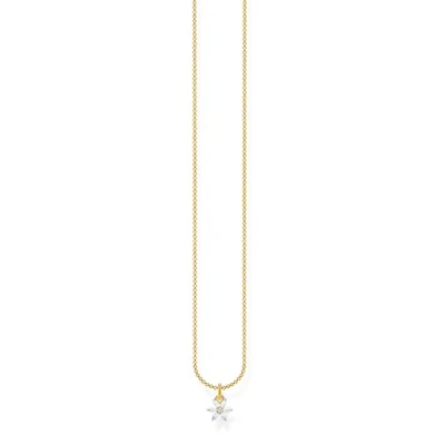 Image of THOMAS SABO Ladies 18 Carat (750) Bicolor Other Form Cubic Zirconia Necklace KE2103 414 14 L45v
