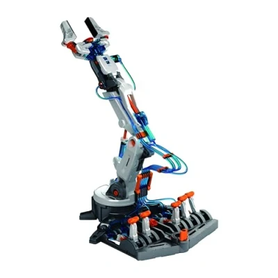 Image of CONSTRUCT &amp; CREATE Hydraulic Robot Arm DIY STEM Build Your Own Project Kit Set