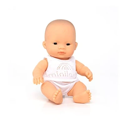 Image of Miniland Miniland31126 Baby Asian Girl 21 cm Doll 31126, Multi Color