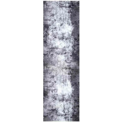 Image of vidaXL Kitchen Mat Other Rough concrete 45 x 150 cm Velvet
