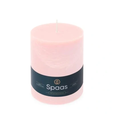 Image of Spaas Rustic Pillar Candle 100/130 mm 95h, Light Pink