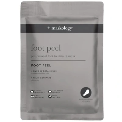 Image of MASKOLOGY Foot Peel Professional Treatment 40g Exfoliating Mask 100% Plant Based Hydrating with Botanical &amp; Fruit Extracts
