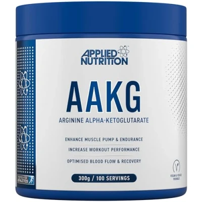 Image of Applied Nutrition AAKG L Arginine Alpha Ketoglutarate 3000mg per Serving, Nitric Oxide, Pre Workout Energy Boost, Muscle Pump Supplement (300g 100 Servings)