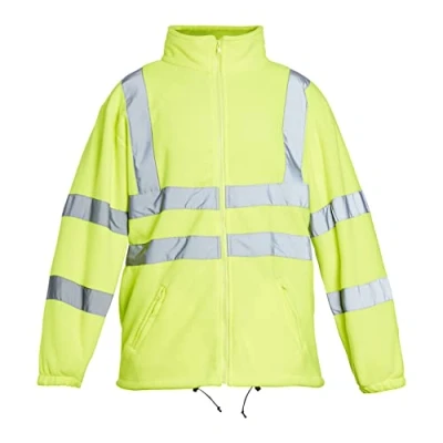 Image of Blackrock Hi Vis Yellow Fleece Jacket, fully EN certified 5XL