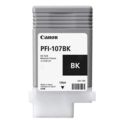 Image of Canon PFI 107BK (Black) Ink Cartridge