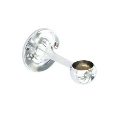 Image of Securit S5565 Towel Rail End Bracket Brass Plated 19mm Pack of 2