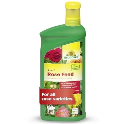 Image of Neudorff Organic Rose Feed 1L Liquid Fertiliser Concentrate For Big, Beautiful and Fragrant Roses Vegan Child Pet safe