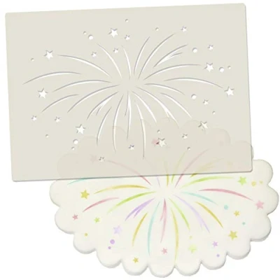 Image of Firework Cake Decorating &amp; Craft Stencil