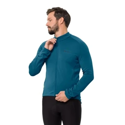 Image of Jack Wolfskin Men&#039;s Morobbia Fz LightM Fleece Jacket, Blue Daze, L