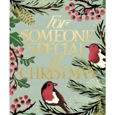 Image of Someone Special Christmas Card Robins and Berries Artistic Emma Bridgewater Design Finish Made in the UK Eco Friendly