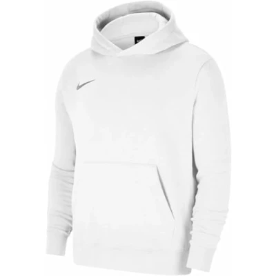 Image of NIKE Kid Y Nk Flc Park20 Po Hoodie Sweatshirt, White/Wolf Grey, 8 9 Years EU