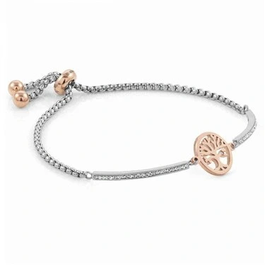 Image of Nomination Silver + Rose Gold Milleluci Tree Of Life Bracelet