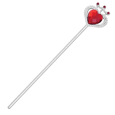 Image of Bristol Novelty Wand with Red Plastic Stone, ABS and Acrylic, One Size