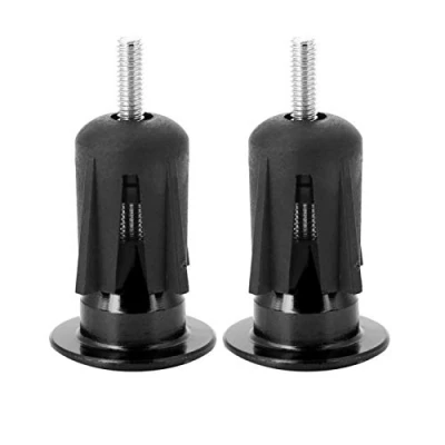 Image of VGEBY1 Bike Handlebar Plugs, Aluminum Alloy Grip End Plug Stoppers Handle Bar Cover Stopper Cycling Parts Components (Black)