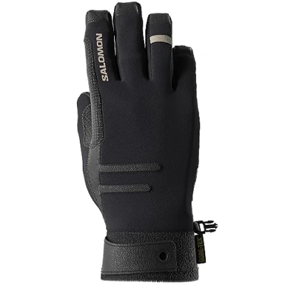 Image of Salomon Mtn Gore Tex Unisex Gloves Hiking Ski Snowboarding , All weather protection, Durable dexterity, and Precise fit, Black, S