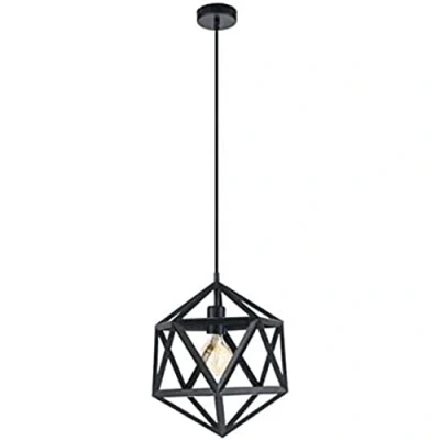 Image of Eglo 49761 EMBLETON Pendant Light in Black Steel