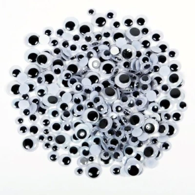 Image of Creation Station 500 Wiggle Eyes in Assorted Sizes, Black, Small