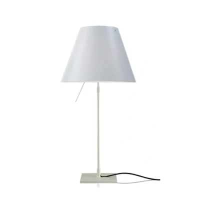 Image of Luceplan Costanza table lamp aluminium white with diffuser