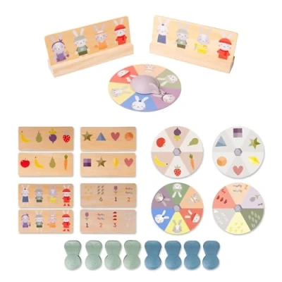 Image of Taf Toys My 1st Bunny Bingo Game. Fun Educational Toddler Game for Colour Recognition &amp; Counting Skills. Perfect Family Night, Kids Learning Montessori Suitable Children 24 months +