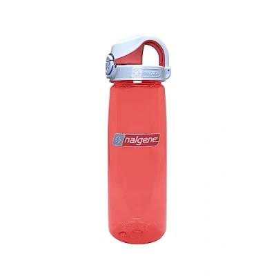 Image of Nalgene OTF LLB Tritan Water Cycling Hiking Running Gym Work Desk Bottle Clear/Red, 700ml