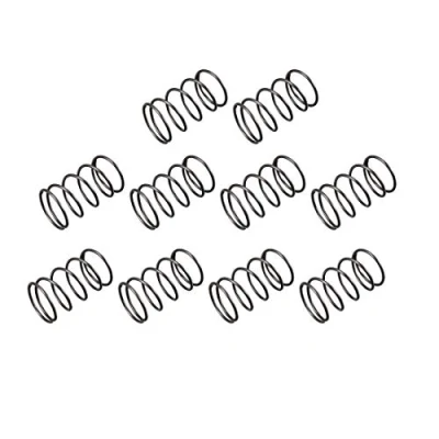 Image of sourcingmap Compression Spring 1.2mm Wire Dia , 18mm OD 30mm Free Length Steel Extension Spring,Black,10Pcs