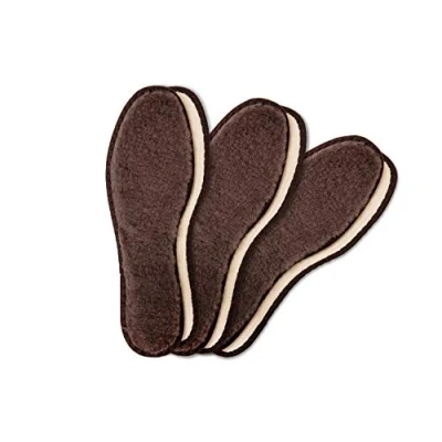 Image of Lambswool Winter Insoles for Boots Shoes, Set of 3 Pairs, Insole Replacements Men and Women, Lambskin Inner Soles, Durable Warm, Pairs Shoe Inserts, by Kaps (38 EUR / 5 UK Women)