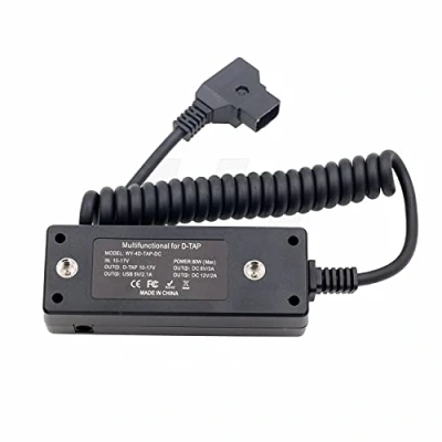 Image of HangTon D TAP Power Splitter 1 to 4 P USB DC Adapter Converter, 1/4&#039;&#039; Screw Mount for V lock Battery and Camera (4D DC)