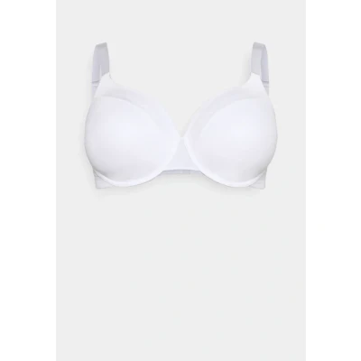 Image of Lindex BRA Dahlia MATT Shiny PLUS Underwired bra, Women&#039;s, Size: 40C, White