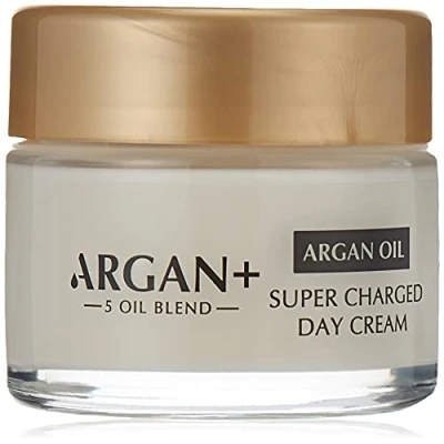 Image of Argan Supercharged Day Cream, Nourishing Moroccan Oil Vegan Skin 50ml