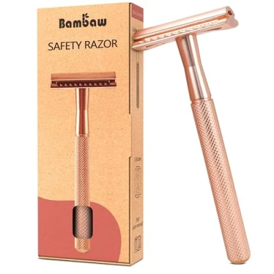Image of Metal Safety Razor for Women Rose Gold Women’s No Blade included Bambaw