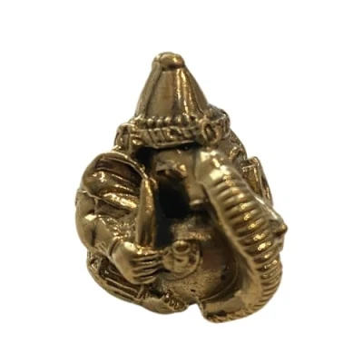 Image of VIE Naturals Miniature Brass Figurines, Ganesh Chubby