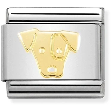 Image of Nomination Gold Jack Russell Dog Charm