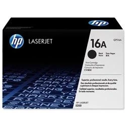 Image of HP 16A Black Original LaserJet Toner Cartridge (Q7516A)