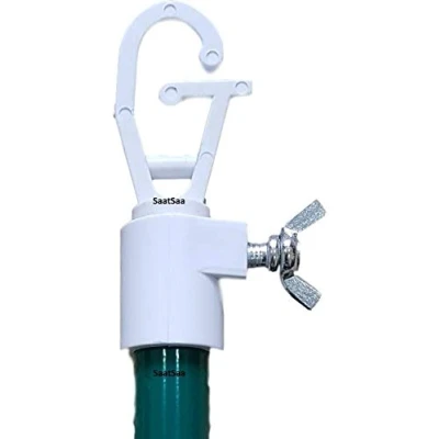 Image of SaatSaa Washing Line prop Metal Galvanised Outdoor Extendable pole Cloths Laundry Support Extending Telescopic