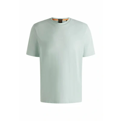 Image of BOSS Mens TChup Logo Print T Shirt in Stretch Cotton
