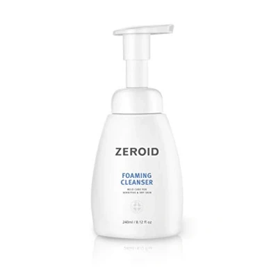 Image of ZEROID Foaming Cleanser 240 ml, Hyaluronic Acid, Mild Dry Sensitive Skin, Hydrating Facial Cleanser, Gentle Wash, Korean Skincare