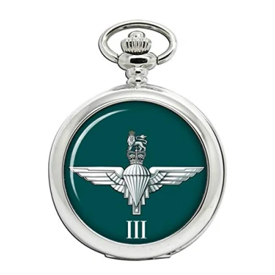 Image of Giftshop UK 3rd Battalion Parachute Regiment, British Army Full Hunter Pocket Watch