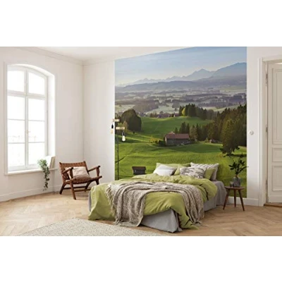 Image of Komar SHX9 064 Non Woven Photo Wallpaper with Paradise Bavaria Design XXL Decoration Nature Landscape Bedroom Living Room Office Hallway 450 x 280 cm (Width Height) Multi Coloured
