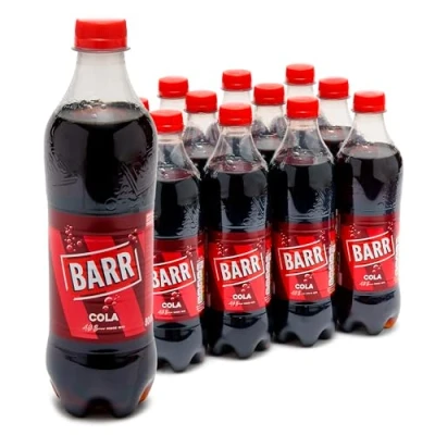 Image of BARR since 1875, 12 Pack Classic Cola Flavoured Fizzy Drink &quot;Fizzingly Fun&quot; x 500ml Bottles