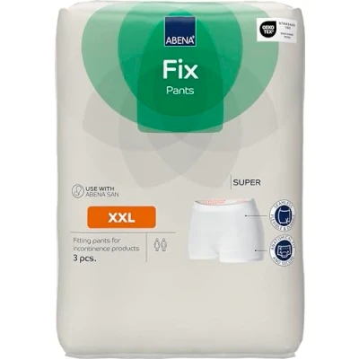Image of Abena Fix Pants Super 2XL Disposable Underwear Pack of 3 for Fixing Incontinence Products and Pads. Pull Up Pants, Men Women
