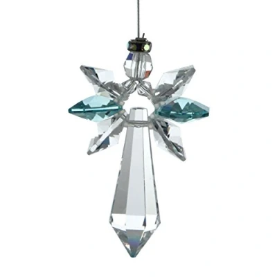 Image of Crystals lucky crystal angel, Crystal, turquoise, 19,4 x 3,5 1 cm