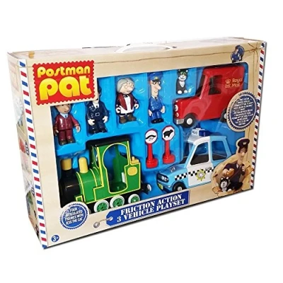Image of Postman Pat Friction Action 3 Vehicle Playset