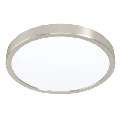 Image of Eglo Connect.z Smart Home LED Ceiling Light Fueva Z, Ø 11 inches, Zigbee Bathroom Lighting, app and Voice Control, White tunable Lights (Warm Cool White), Nickel matt, IP44